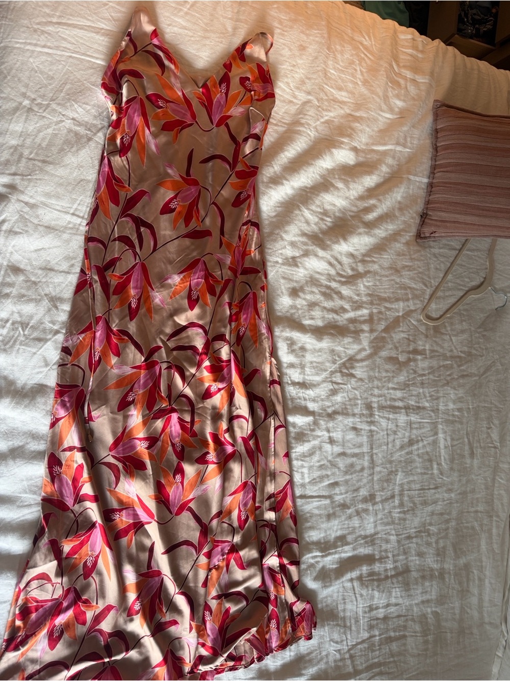 a new day Emerald Green Satin Midi Slip Dress - Picture 4 of 5